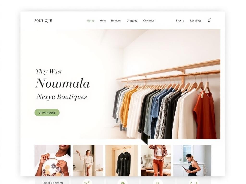 Boutique Retail website example